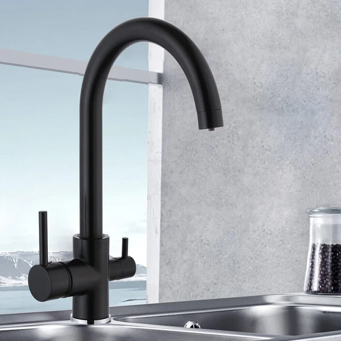 TapFlow™ | 3-in-1 Keukenkraan met boog incl. Waterfilter